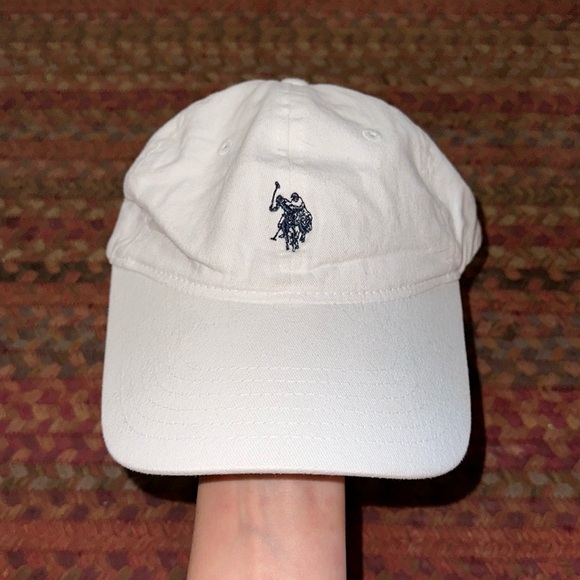 WHITE US POLO ASSN CLASSIC DAD HAT - Picture 1 of 6